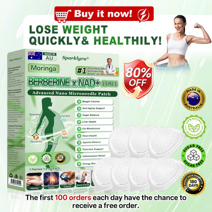 🇦🇺𝑶𝒇𝒇𝒊𝒄𝒊𝒂𝒍 𝑺𝒕𝒐𝒓𝒆|🌵𝐒𝐩𝐚𝐫𝐤𝗹𝘆𝗿𝗮® 𝐌𝐨𝐫𝐢𝐧𝐠𝐚 𝐁𝐞𝐫𝐛𝐞𝐫𝐢𝐧𝐞 × 𝐍𝐀𝐃⁺ 𝟏𝟎-𝐢𝐧-𝟏 𝑨𝒅𝒗𝒂𝒏𝒄𝒆𝒅 𝐍𝐚𝐧𝐨 𝑴𝒊𝒄𝒓𝒐𝒏𝒆𝒆𝒅𝒍𝒆 𝐏𝐚𝐭𝐜𝐡 (𝐉𝐮𝐬𝐭 𝐨𝐧𝐜𝐞 𝐚 𝐝𝐚𝐲, 𝐯𝐢𝐬𝐢𝐛𝐥𝐞 𝐜𝐡𝐚𝐧𝐠𝐞𝐬 𝐢𝐧 𝟕 𝐝𝐚𝐲𝐬）